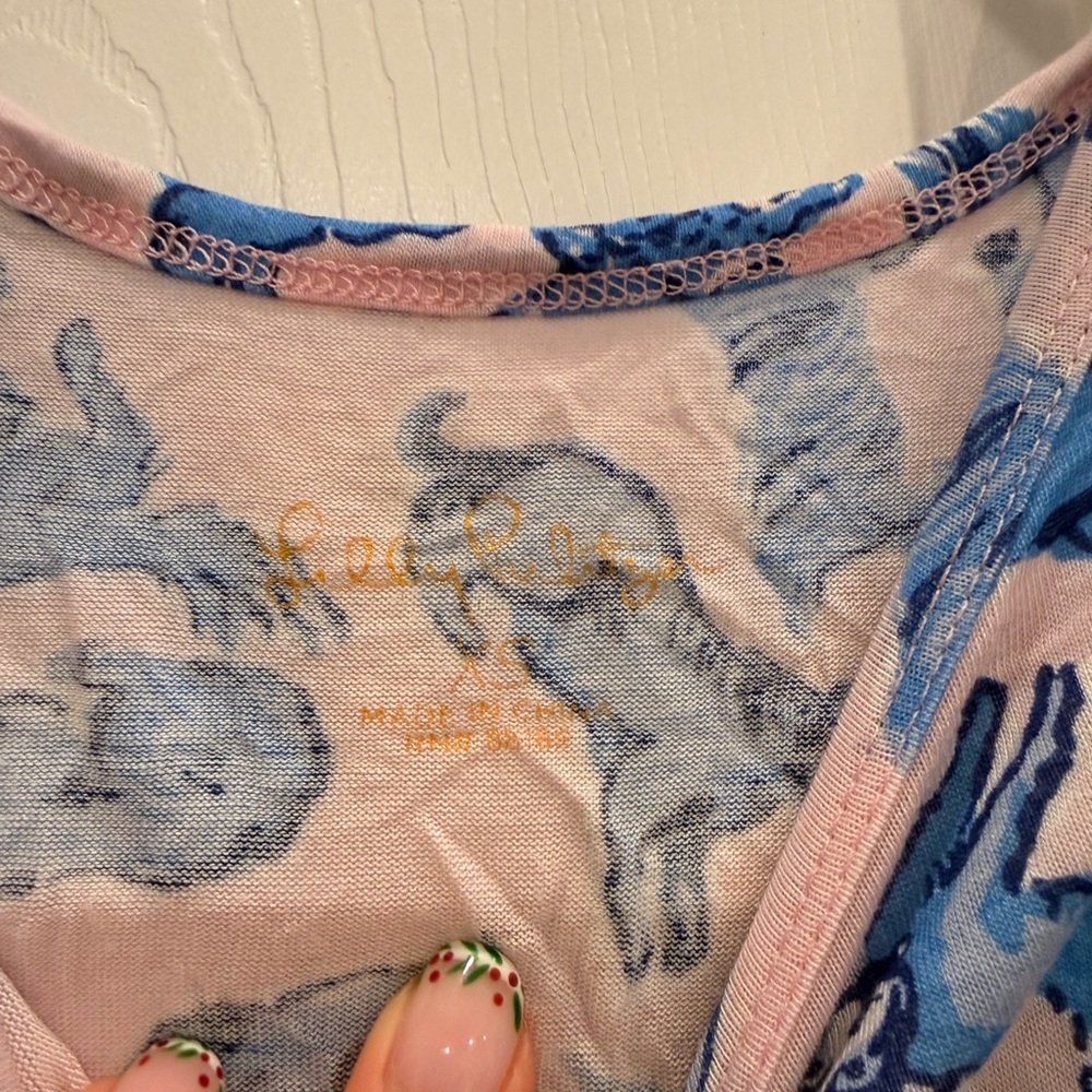 Lilly Pulitzer Ruff Night Pajama Tank - Picture 3 of 3